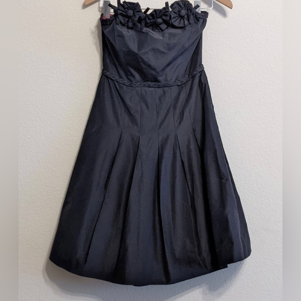Lilly Pulitzer black strapless dress